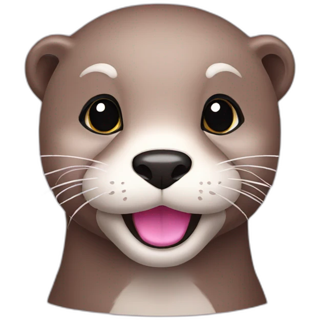 Otter pink emoji