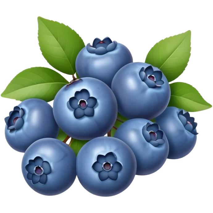 fresh juicy blueberries emoji