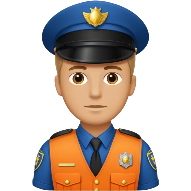 an officer with I.C.E on his vest emoji