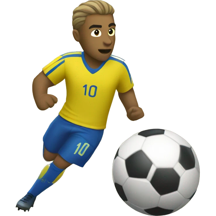 Soccer player yellow canary emoji