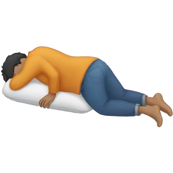 Person lying down face down emoji