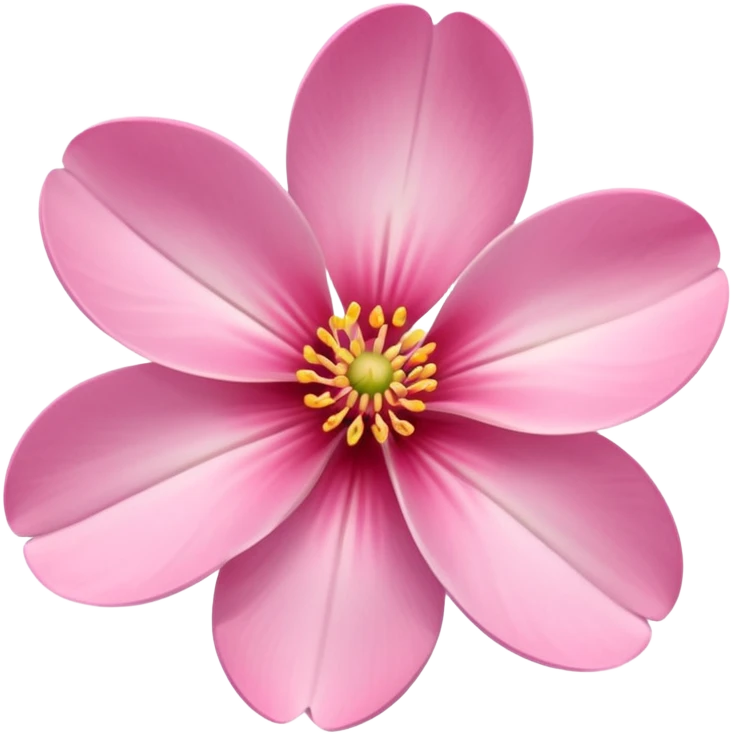 A bright spring blossom with soft pink petals opening gently emoji