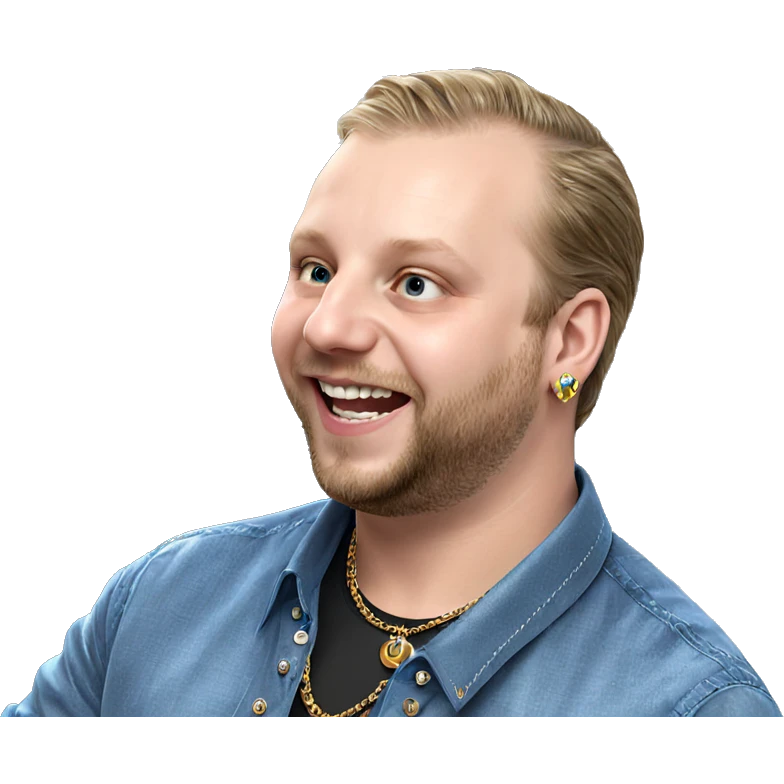 dapper boy with jewelry emoji