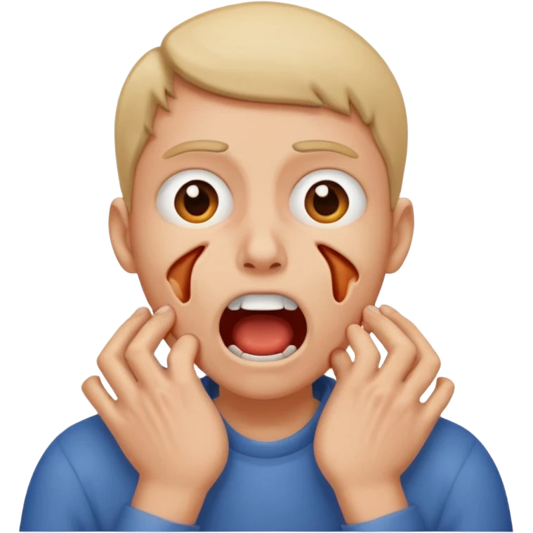 crashout, genuinely tweaking, choking emote emoji