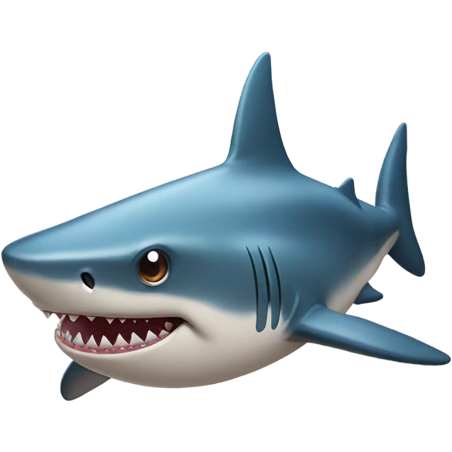 Shark with star eyes emoji