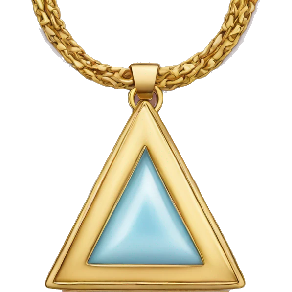 Prada triangle necklace  emoji
