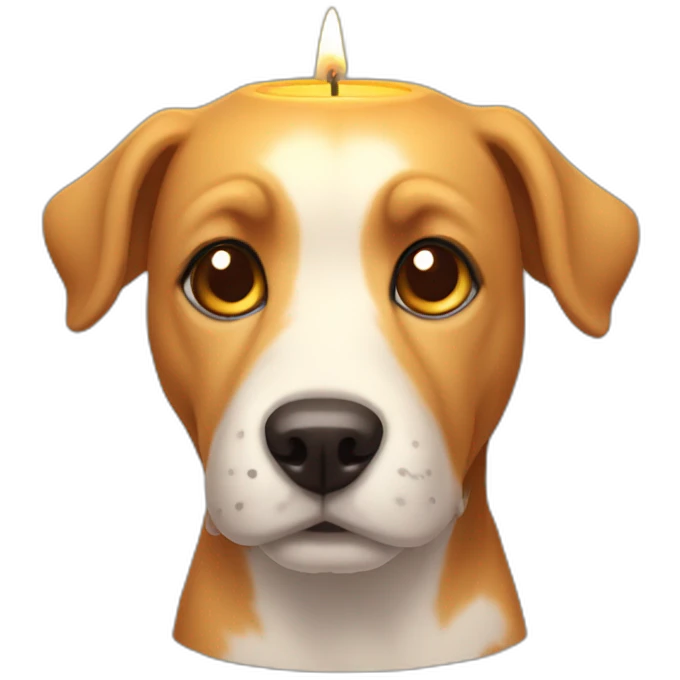 candle dog emoji