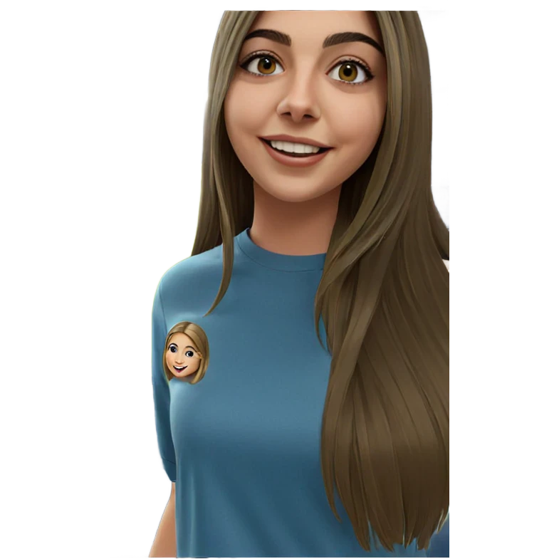 smiling girl at stadium emoji