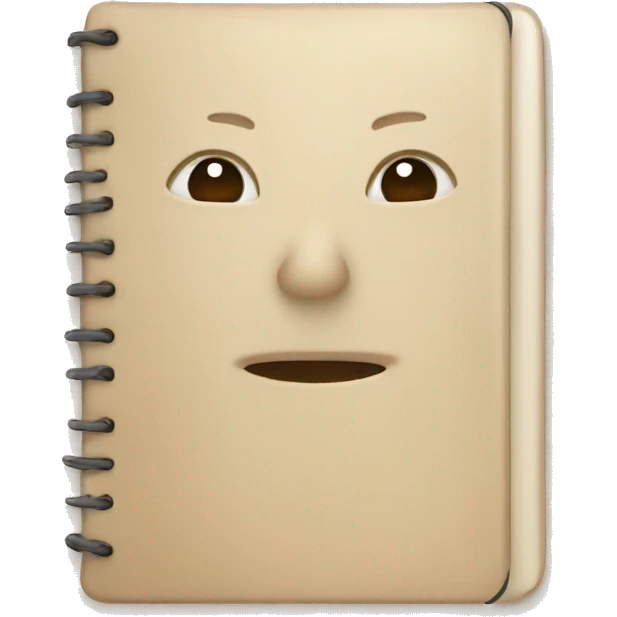 small beige notebook
 emoji