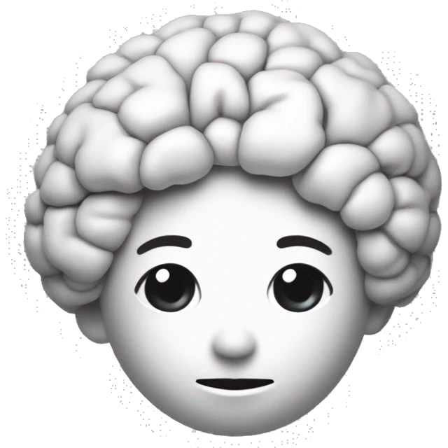  une figure humaine stylisée jetant un cerveau dans une poubelle, le tout en blanc sur un fond noir. C'est un design minimaliste qui semble suggérer l'idée de "jeter son cerveau" ou d'abandonner la réflexion.

 emoji