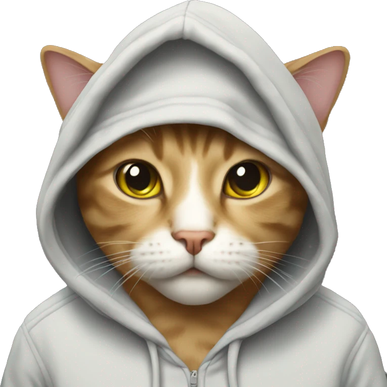 cat with hoodie emoji