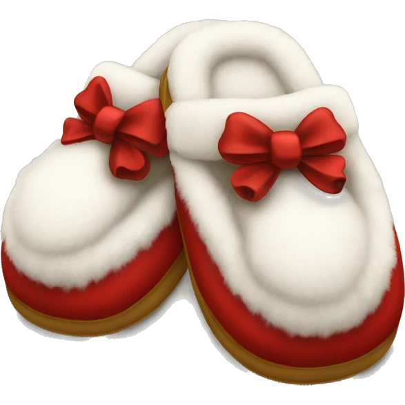 Christmas slippers emoji