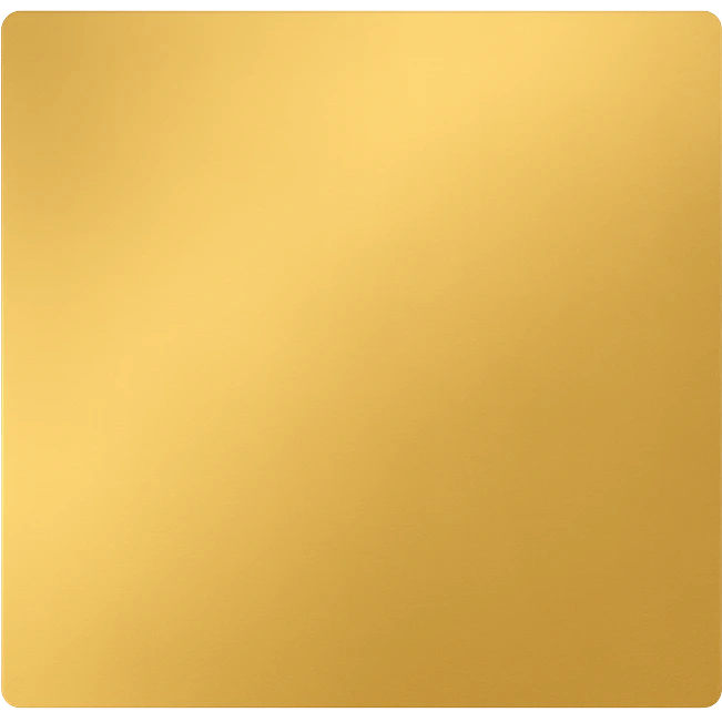 A golden square with a slight gradient, variation 3 emoji