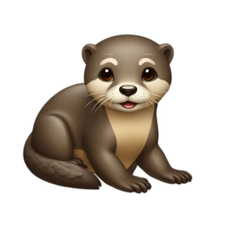 loutre sur tortu emoji
