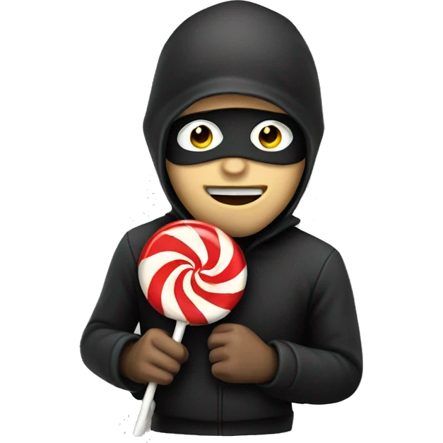 Thief with lollipop emoji