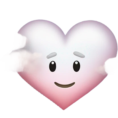 Heart in clouds emoji