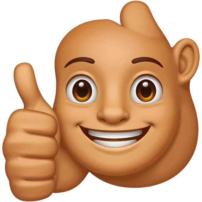 Hand with congratulations emoji