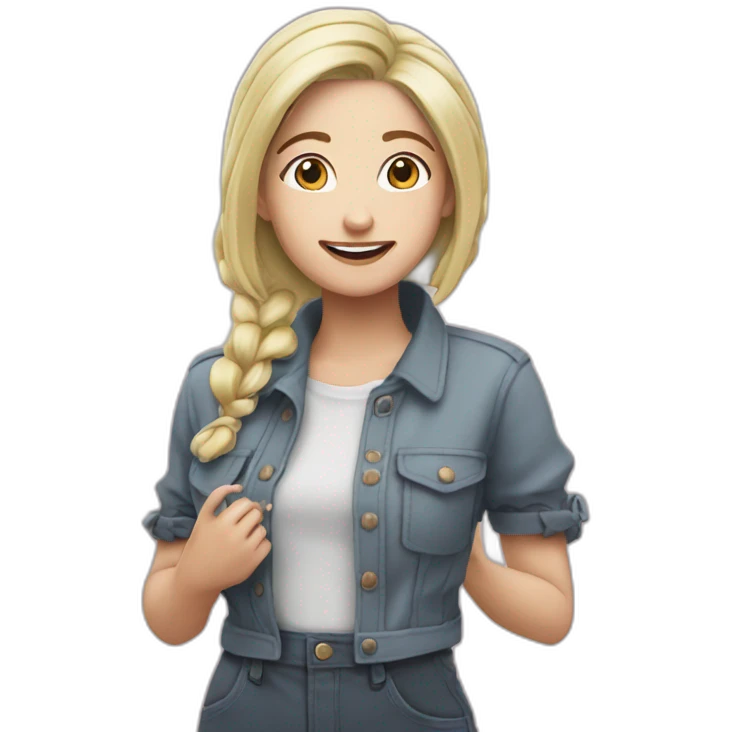eva elfie doing is work emoji