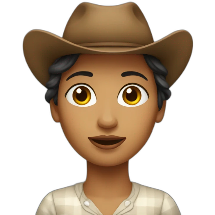 femme sur une vache  emoji
