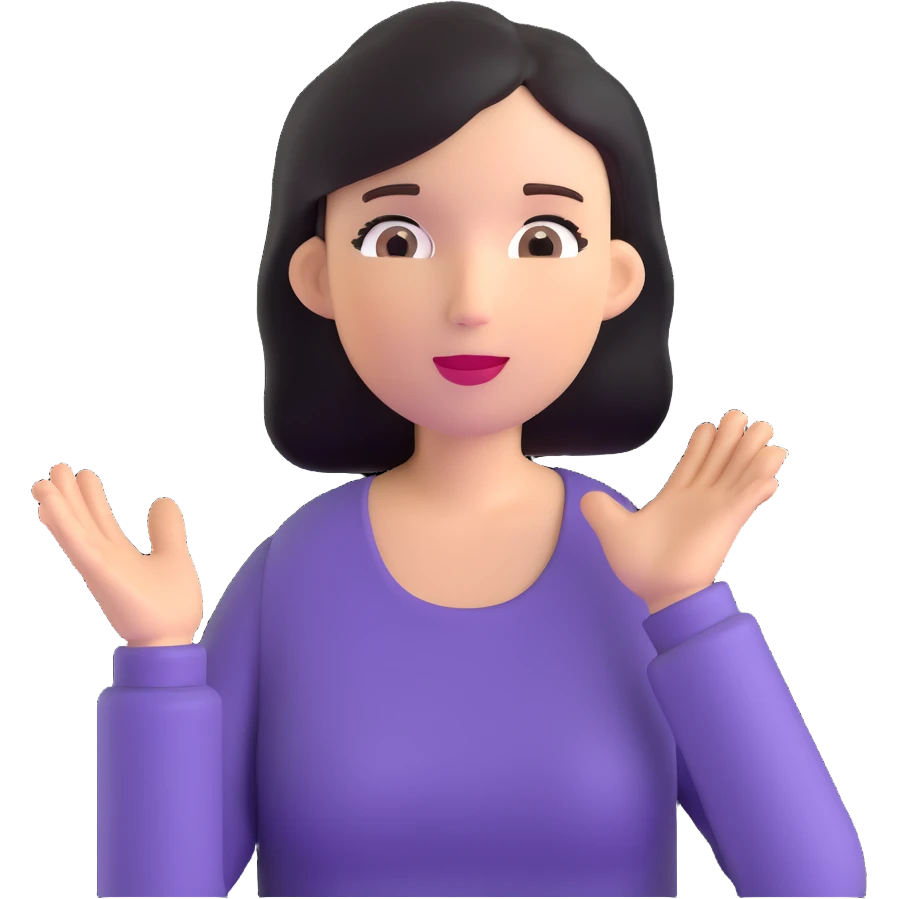 talking woman emoji