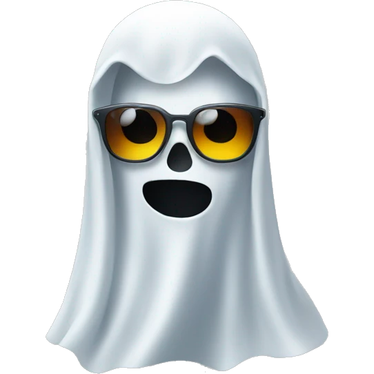 Ghost wearin sunglasses emoji