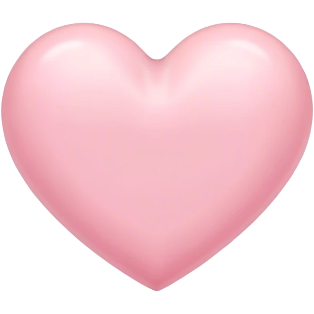 pastel pink heart emoji