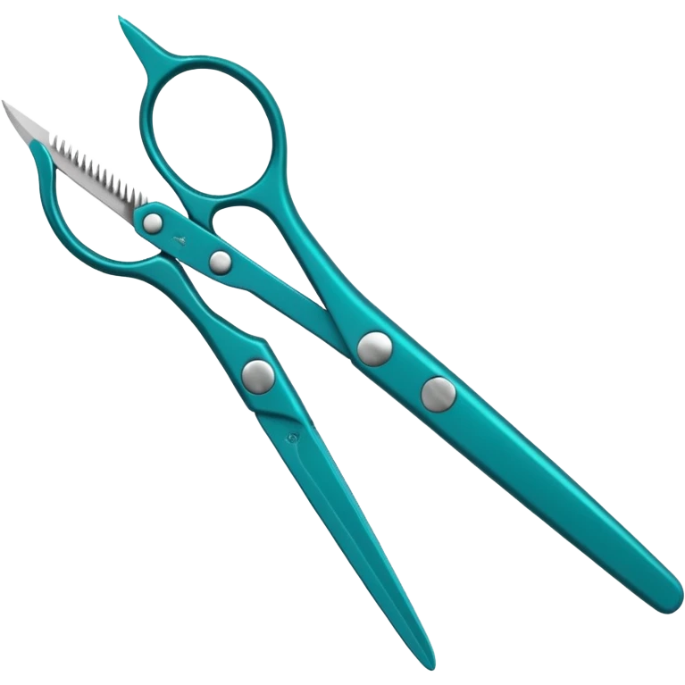 gardening scissors teal  emoji