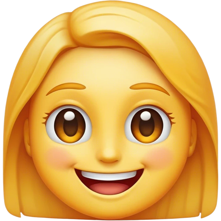 Happy face emoji