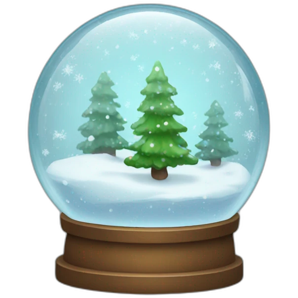 glass snow globe emoji