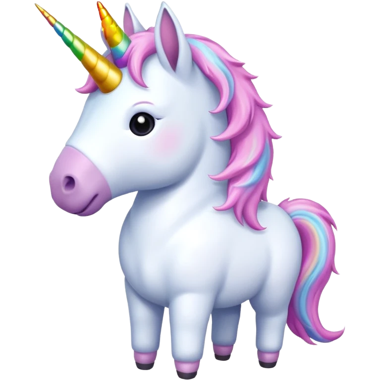 Unicorn half body emoji