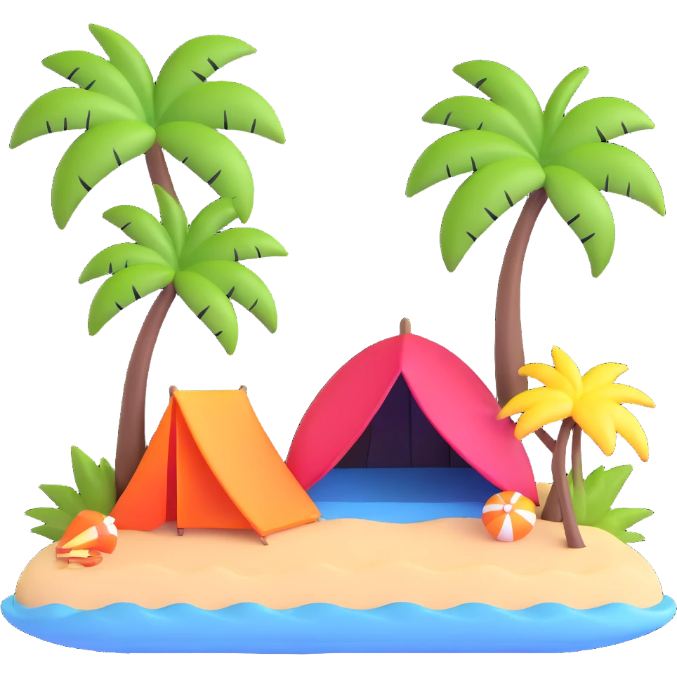 tropical beach paradise emoji