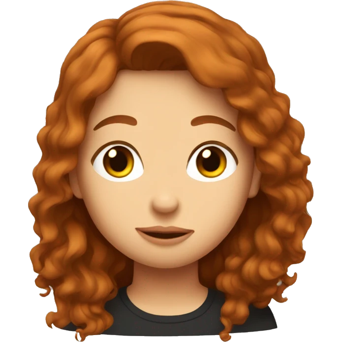 Brown hair girl kissing ginger guy emoji