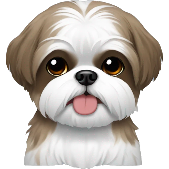 Shihtzu emoji styled animated  emoji