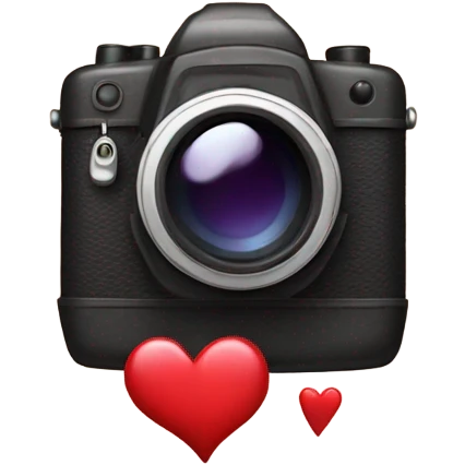 Camera love emoji