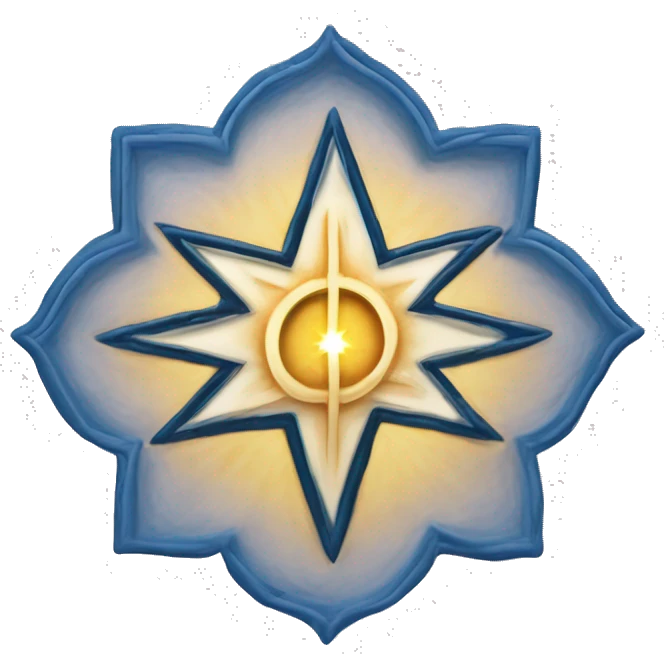 create an emoji that represents the Bahá'í Faith, similar to the religious symbols for Christianity (✝️), Judaism (✡️), and Islam (☪️). The Bahá'í symbol should feature a nine-pointed star, which is a key symbol in the Bahá'í Faith emoji
