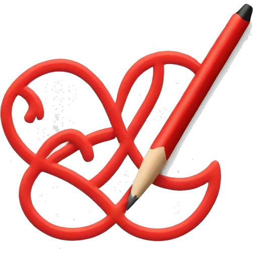 Writing in red that says ‘and real’ emoji