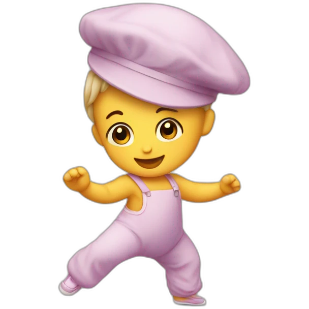 Un bébé en train danser emoji