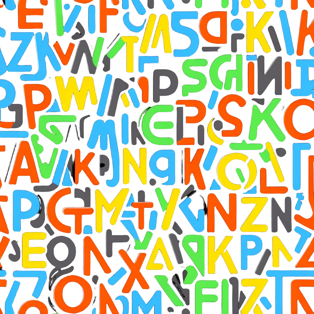 Colorful Russian alphabet letters emoji