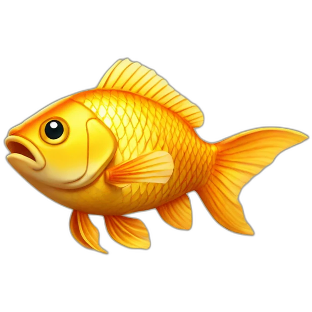 Fatal golden fish emoji