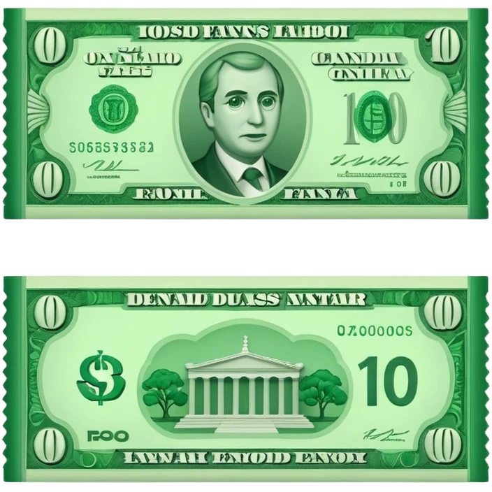 billete verde emoji