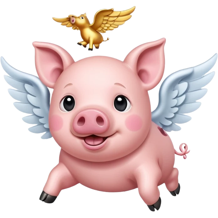 Flying pig emoji