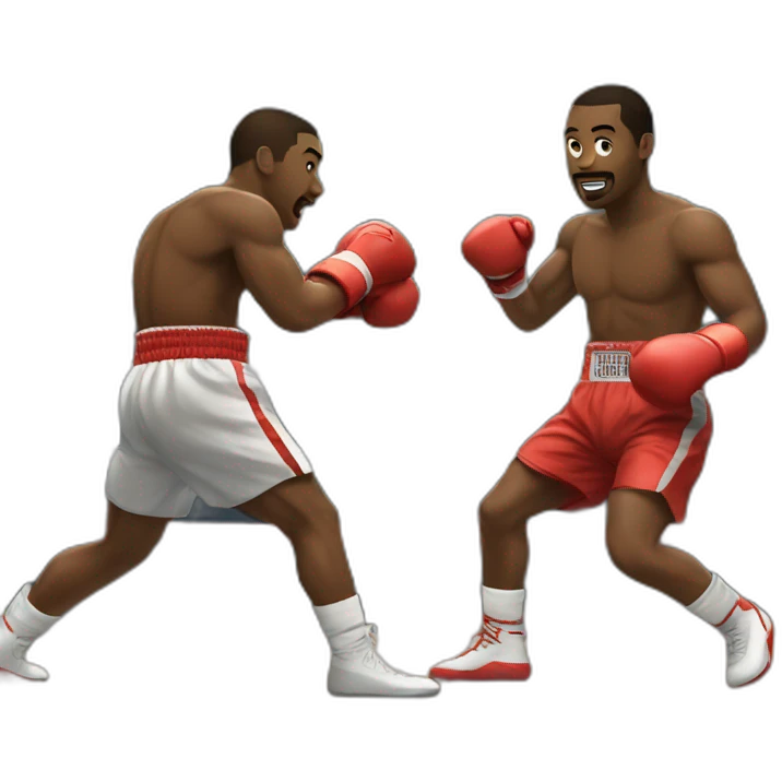 Boxing match emoji