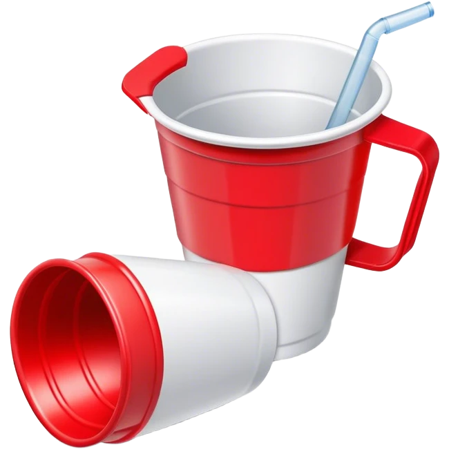 one red solo cup no straw emoji