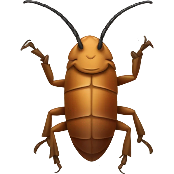 Roach with a bow emoji