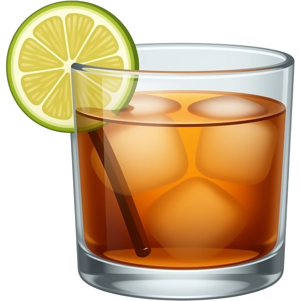 Emoji del cocktail Manhattan emoji