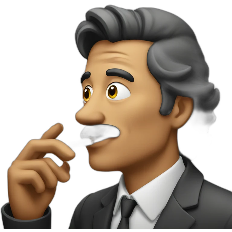 Man smoking emoji