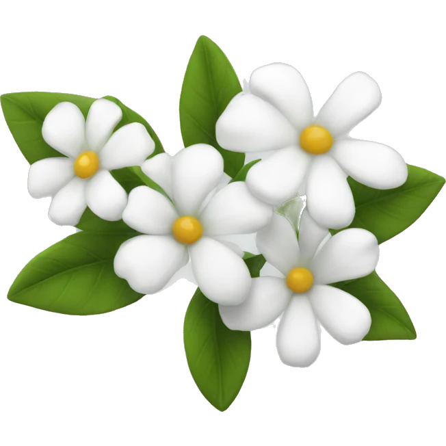white flowers emoji
