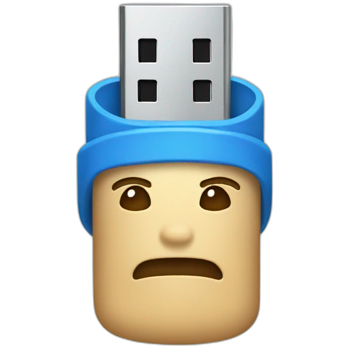 blue usb emoji