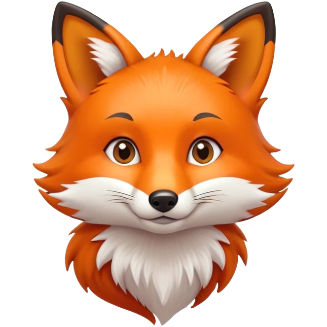Cute fox emoji