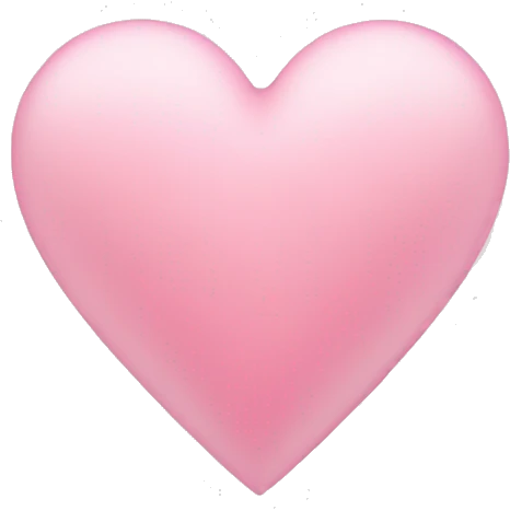 light pink heart emoji